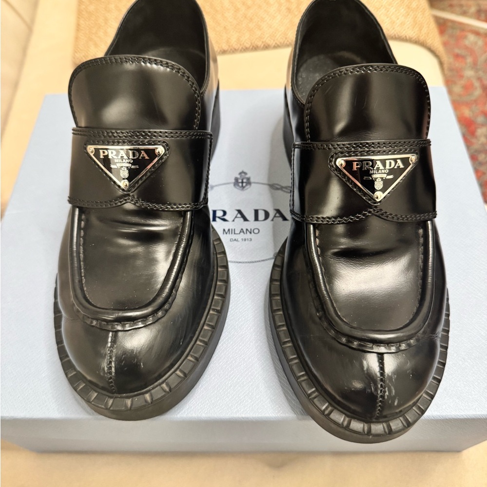 Prada Black Loafers
